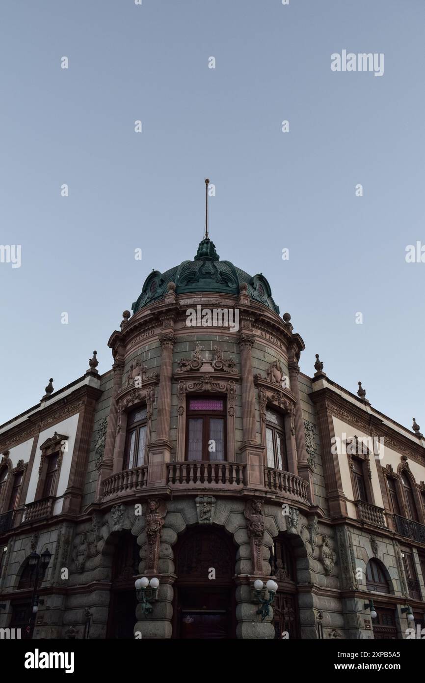 Oaxaca City, Mexiko. Teatro Macedonio Alcala Kolonialarchitektur. Stockfoto
