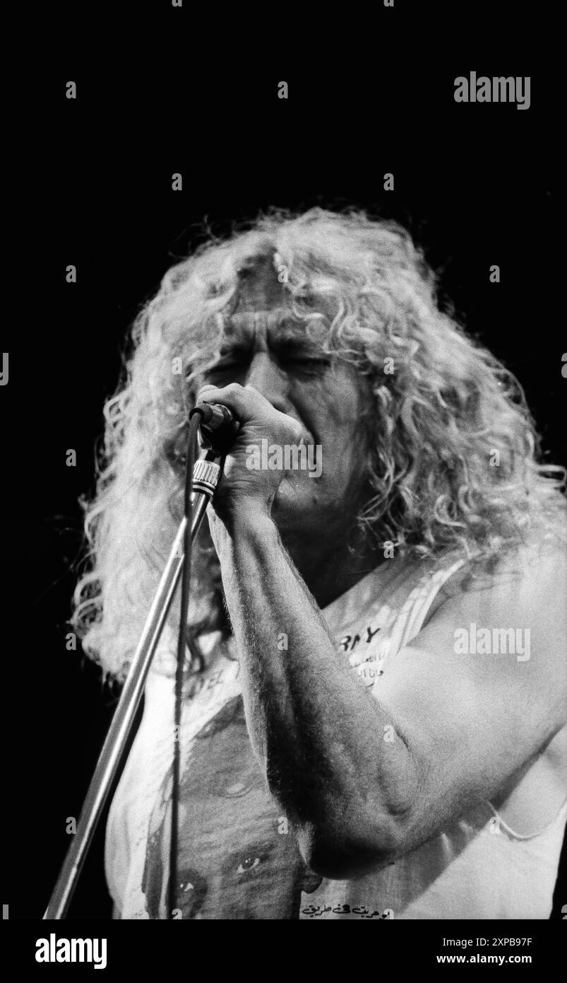 Robert Plant lebt in Glastonbury 1993 Stockfoto