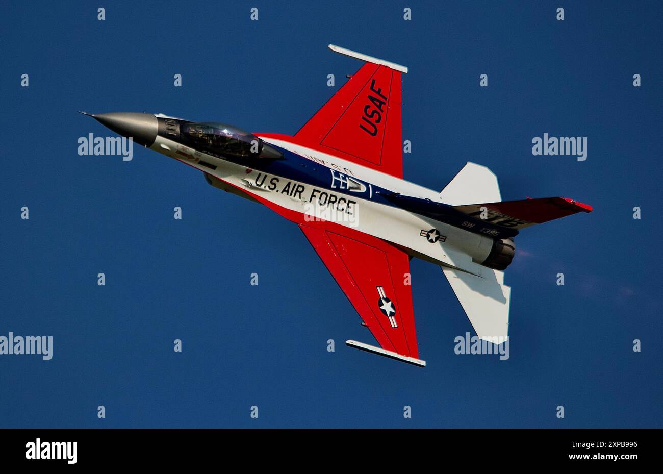 USAF F16 Viper Demo-Team. Stockfoto