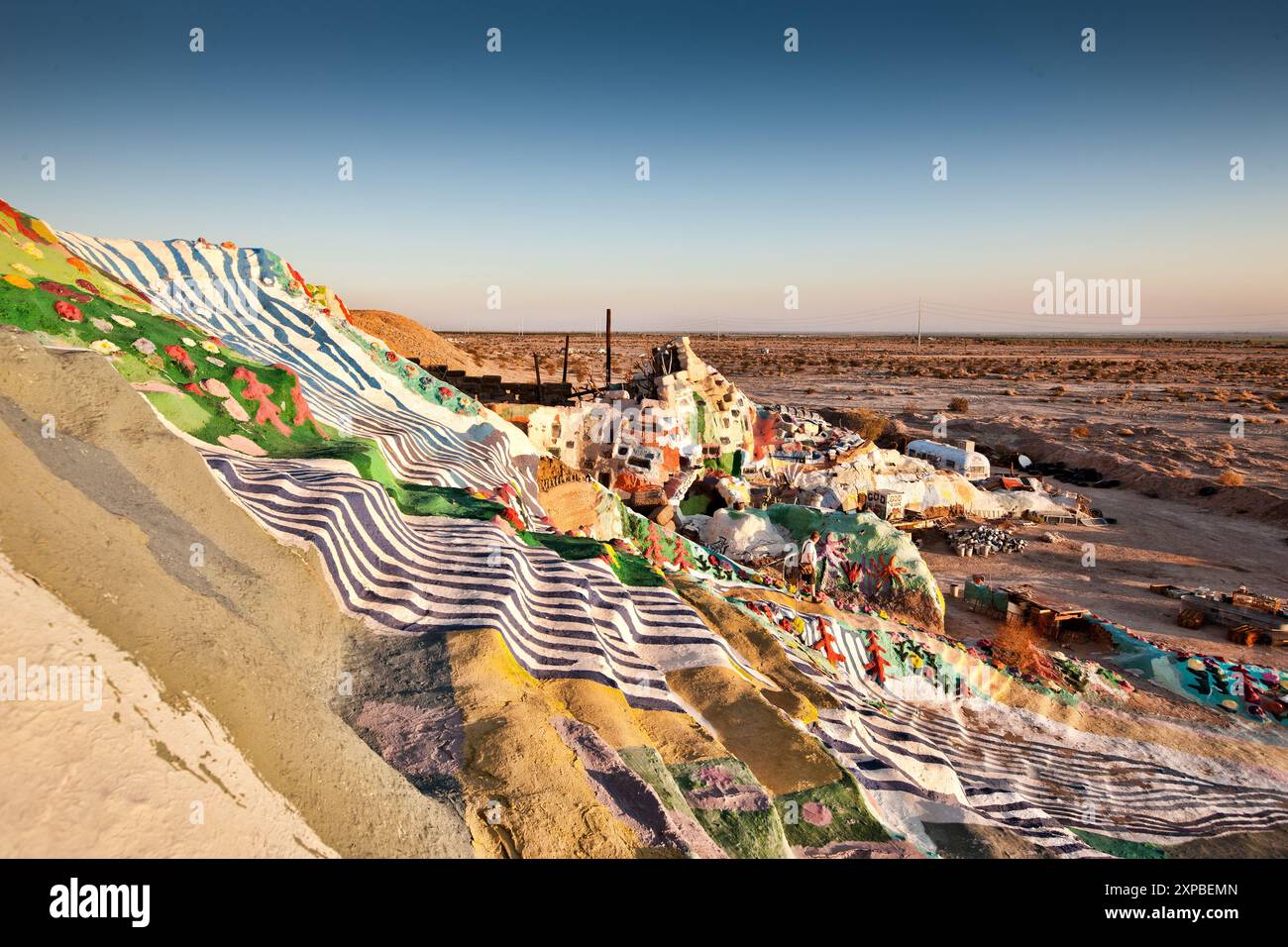 Salvation Mountain, Salton Sea, Kalifornien, USA Stockfoto