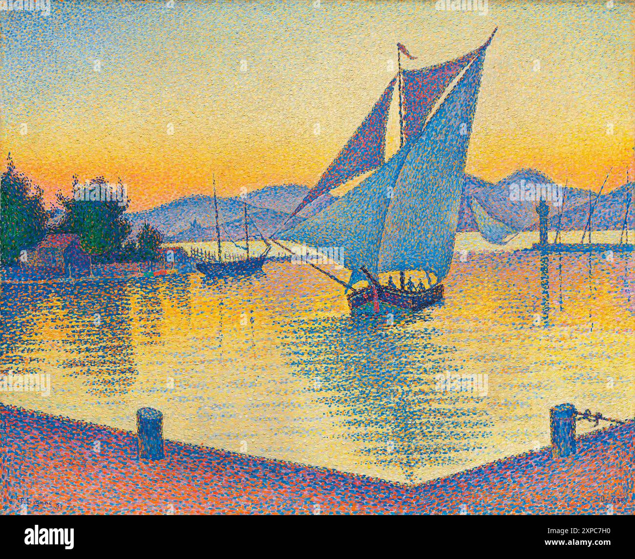 The Port at Sunset - Paul Signac, 1892 Stockfoto