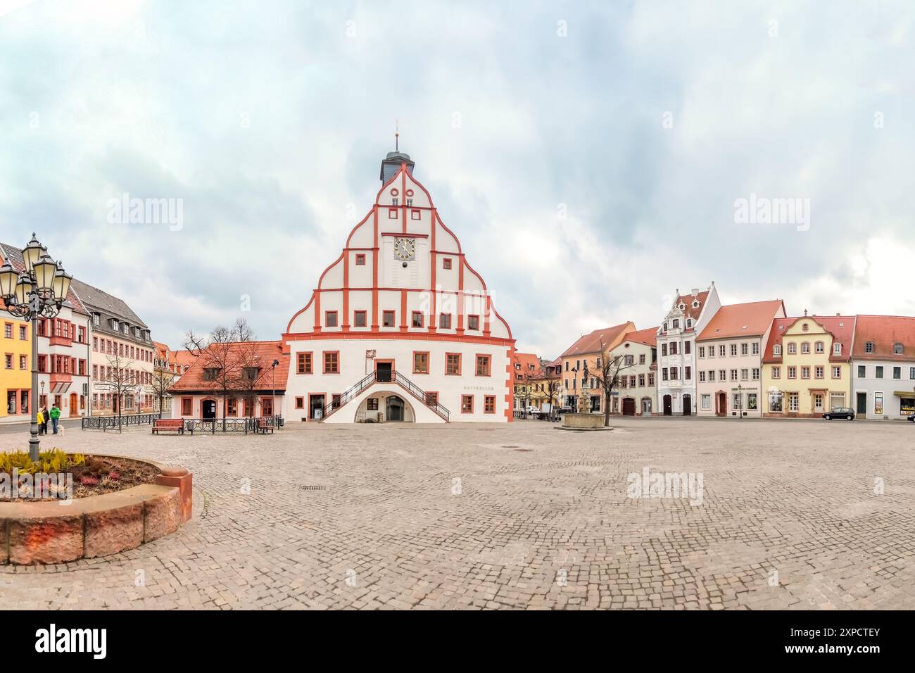 Die Altstadt von Grimma, Deutschland Stockfoto