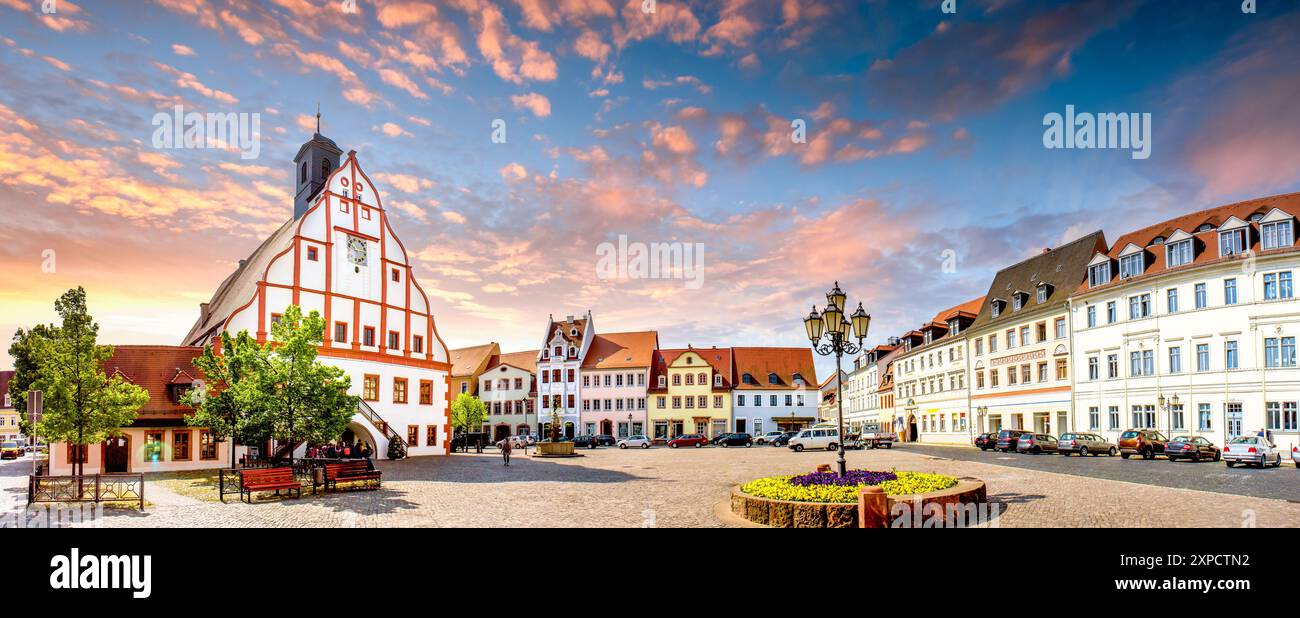 Die Altstadt von Grimma, Deutschland Stockfoto