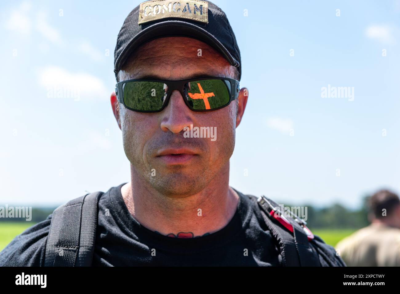 982. Combat Camera Company auf der Dropzone beim Leapfest 2024. Leapfest ist eine vom National Guard Bureau gesponserte Veranstaltung, die erstmals 1982 von den 19t entwickelt wurde Stockfoto