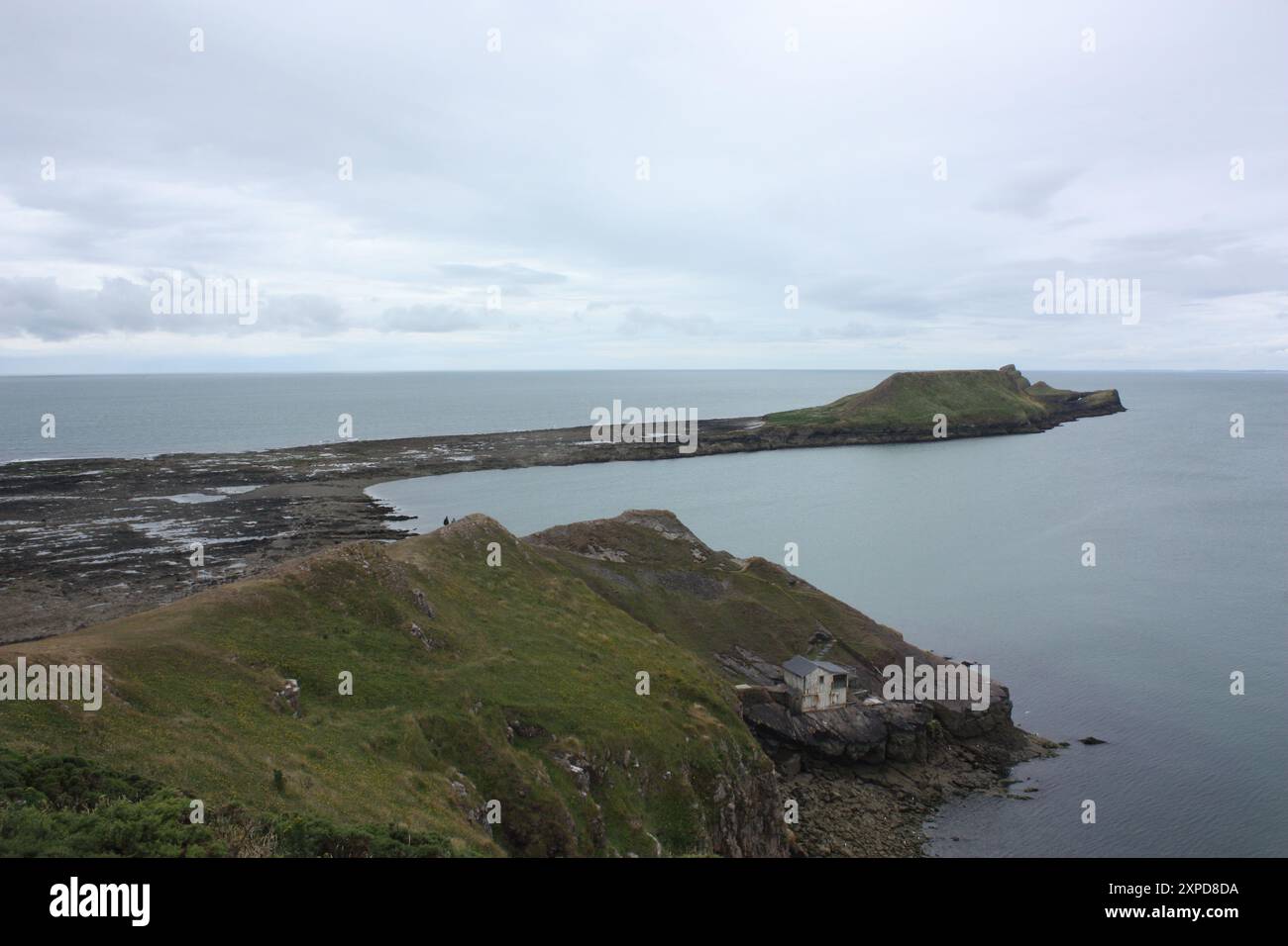 Worms Head, Rhossili, Swansea, Wales, Großbritannien Stockfoto