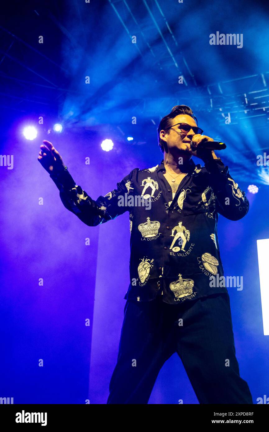 Mailand, Italien. April 2024. Lee Ryan von Blue tritt am 15. April 2024 im Fabrique Milan in Mailand auf. (Foto: Roberto Finizio/NurPhoto) Credit: NurPhoto SRL/Alamy Live News Stockfoto