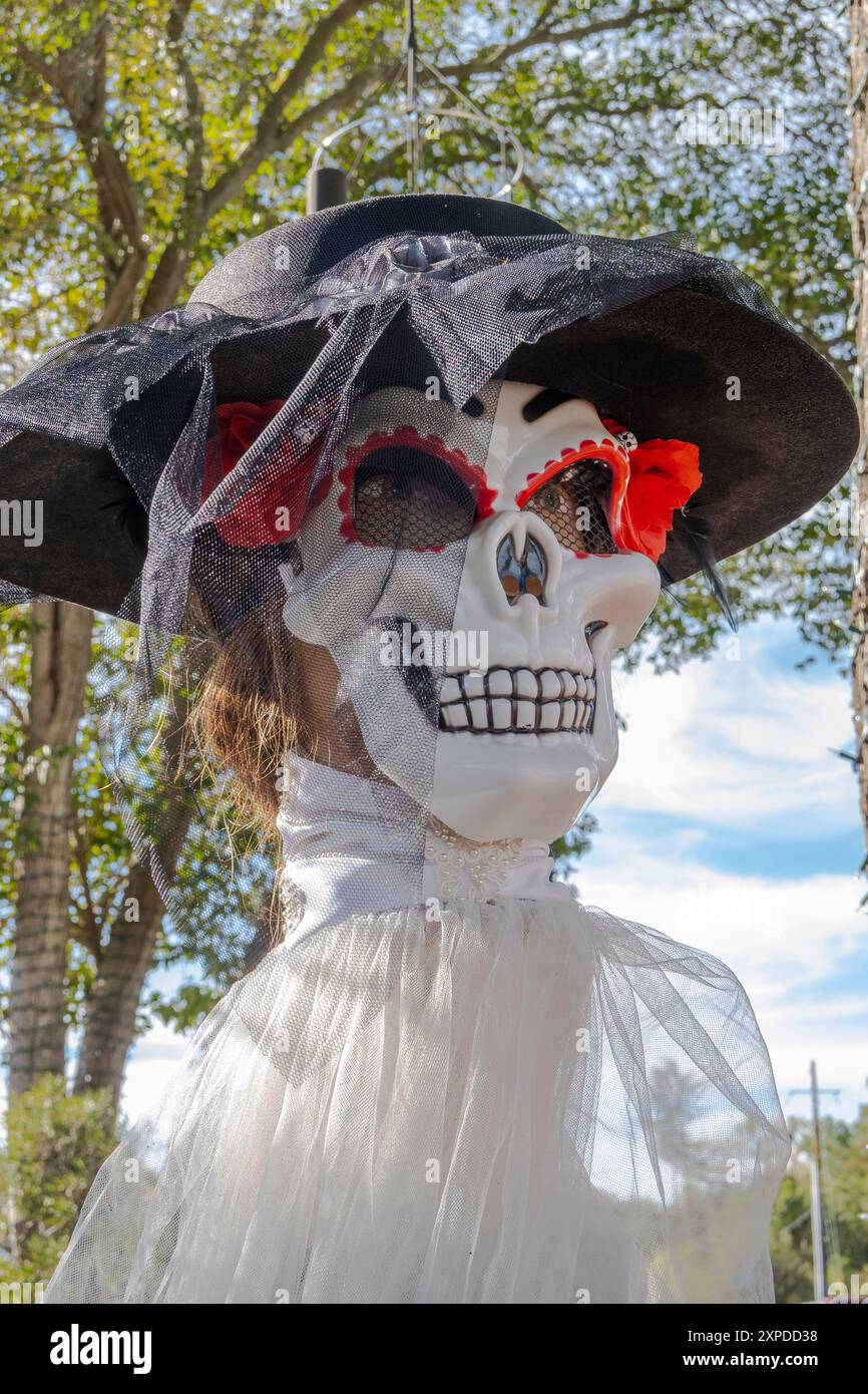 La Catrina, die Ikone des Tages der Toten Mexiko. Stockfoto