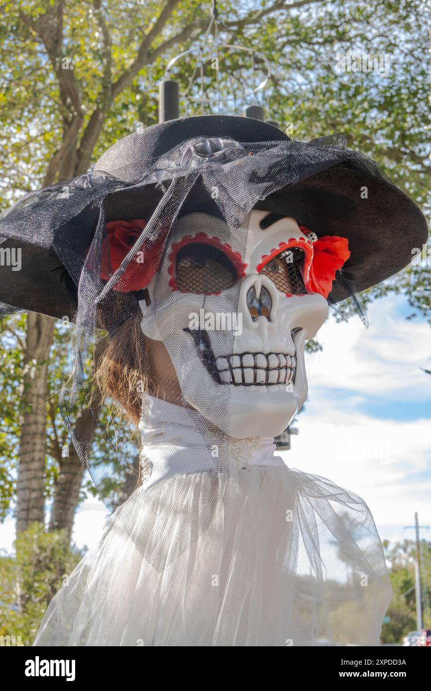 La Catrina, die Ikone des Tages der Toten Mexiko. Stockfoto