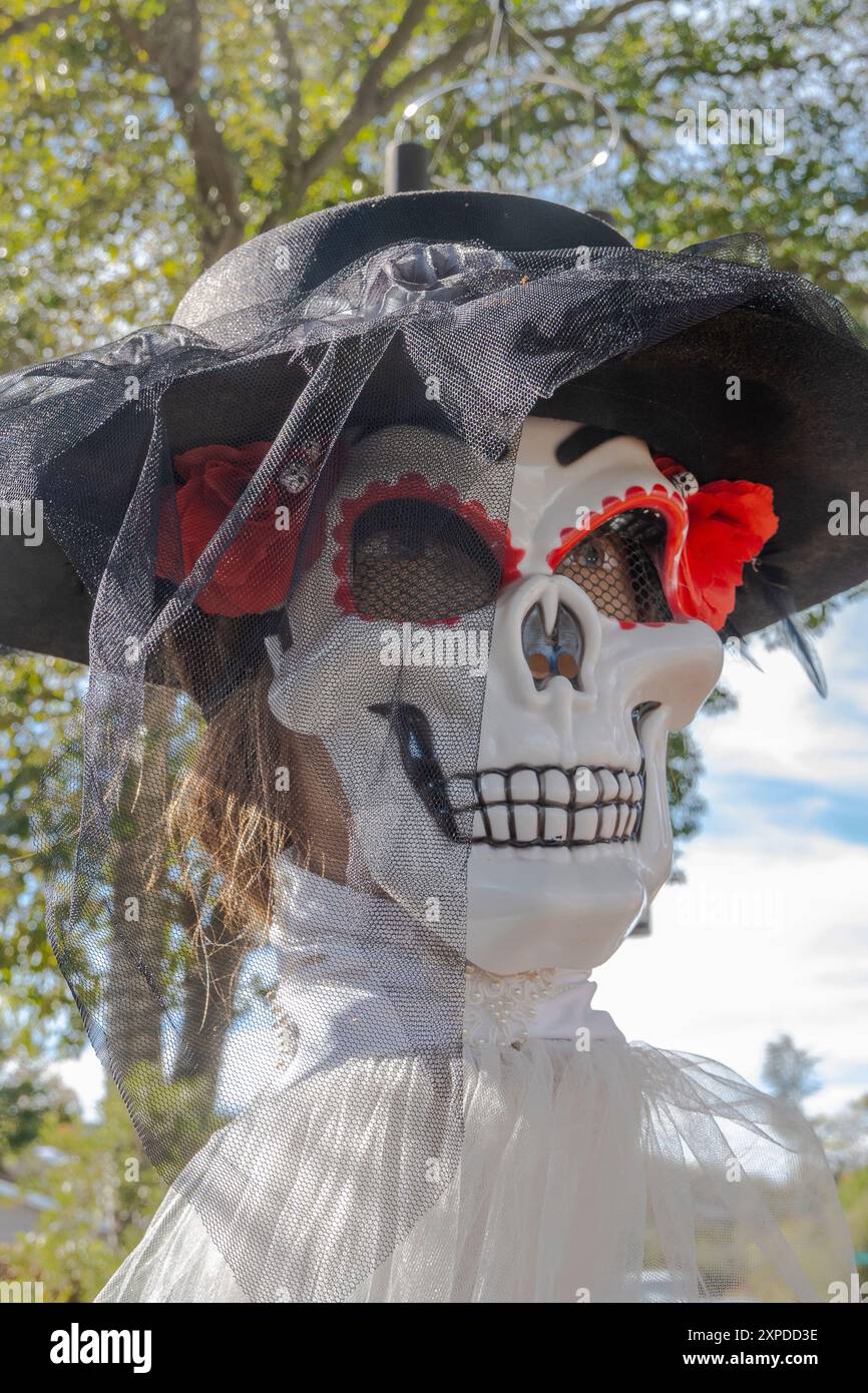 La Catrina, die Ikone des Tages der Toten Mexiko. Stockfoto