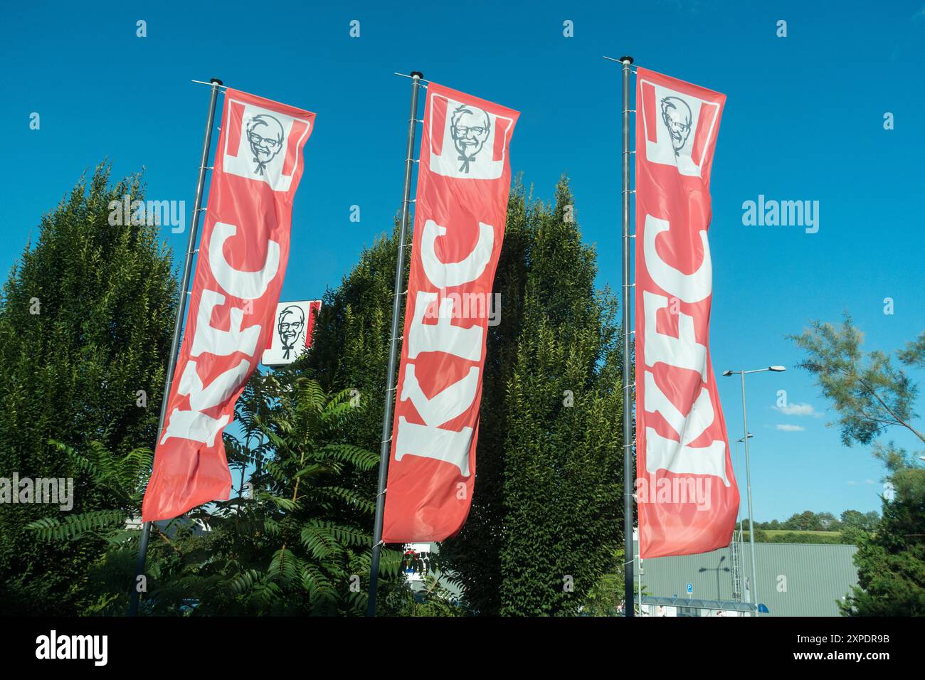 KFC Flags Company Tschechische Republik Europa Stockfoto