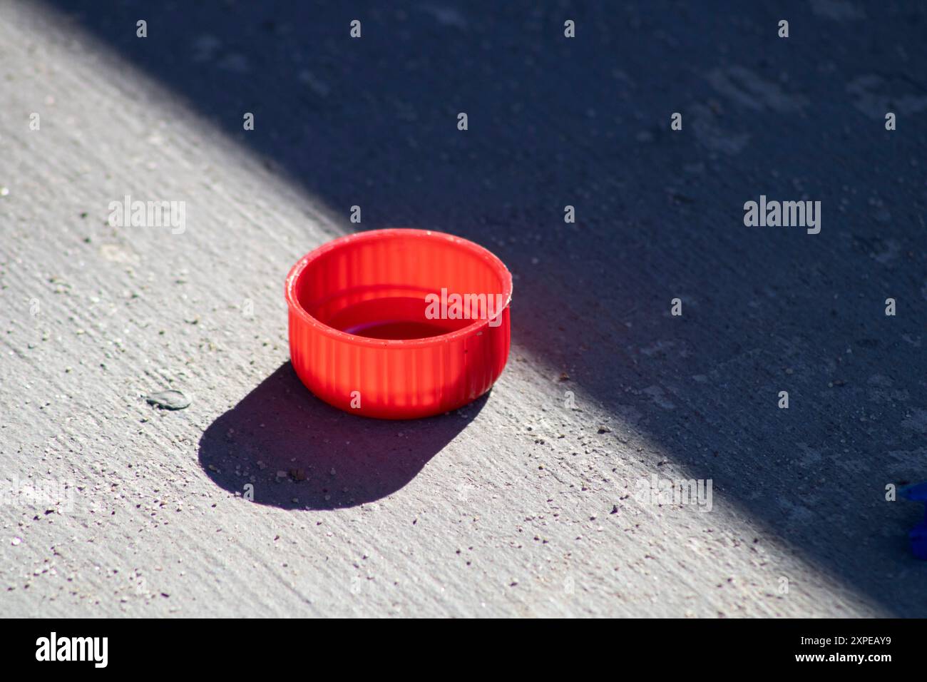 Drehen Sie den Deckel für die Oberseite des Behälters Stockfoto