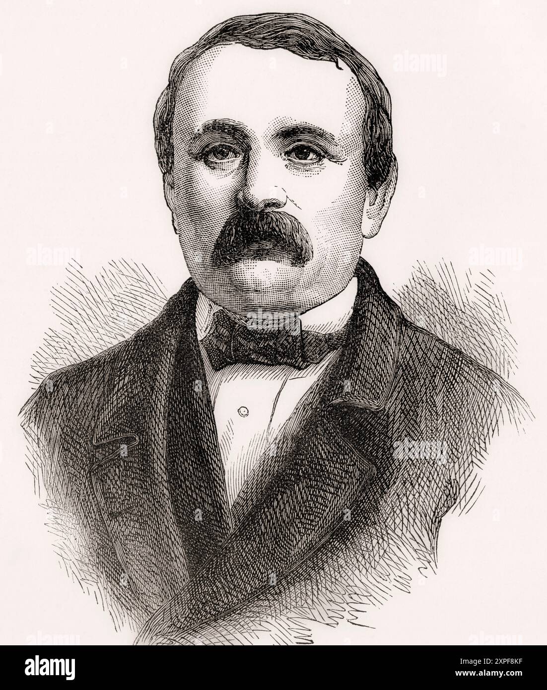 Jakob Stämpfli, 1820–1879. Schweizer Politiker und Mitglied des Schweizerischen Bundesrates. Aus Cassells Illustrated History of England, veröffentlicht um 1880. Stockfoto