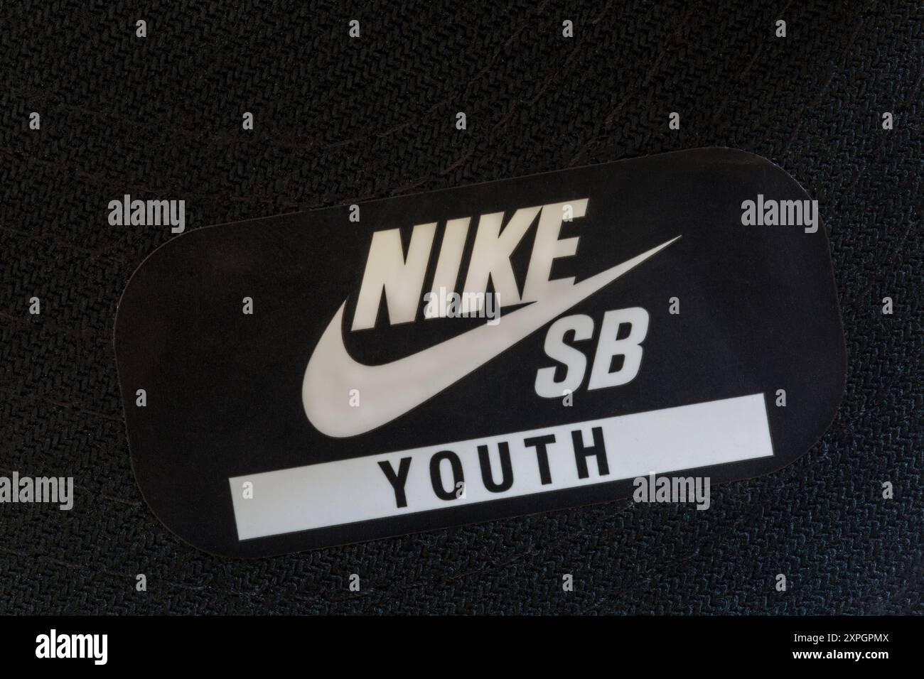 Nike SB Youth Label auf der Baseballkappe Stockfoto