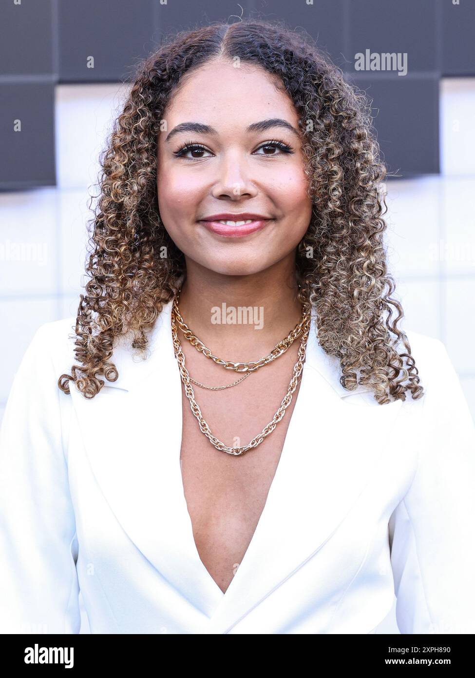 Hollywood, Usa. August 2024. HOLLYWOOD, LOS ANGELES, KALIFORNIEN, USA - 5. AUGUST: Millie Davis kommt zur Los Angeles Premiere von Netflix's 'The Umbrella Academy' Staffel 4 - der letzten Staffel, die am 5. August 2024 im Egyptian Theatre Hollywood in Hollywood, Los Angeles, Kalifornien, USA stattfindet. (Foto: Xavier Collin/Image Press Agency) Credit: Image Press Agency/Alamy Live News Stockfoto