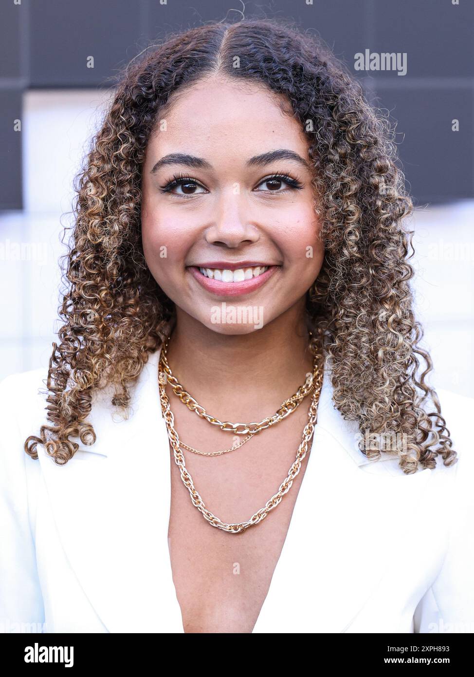 Hollywood, Usa. August 2024. HOLLYWOOD, LOS ANGELES, KALIFORNIEN, USA - 5. AUGUST: Millie Davis kommt zur Los Angeles Premiere von Netflix's 'The Umbrella Academy' Staffel 4 - der letzten Staffel, die am 5. August 2024 im Egyptian Theatre Hollywood in Hollywood, Los Angeles, Kalifornien, USA stattfindet. (Foto: Xavier Collin/Image Press Agency) Credit: Image Press Agency/Alamy Live News Stockfoto