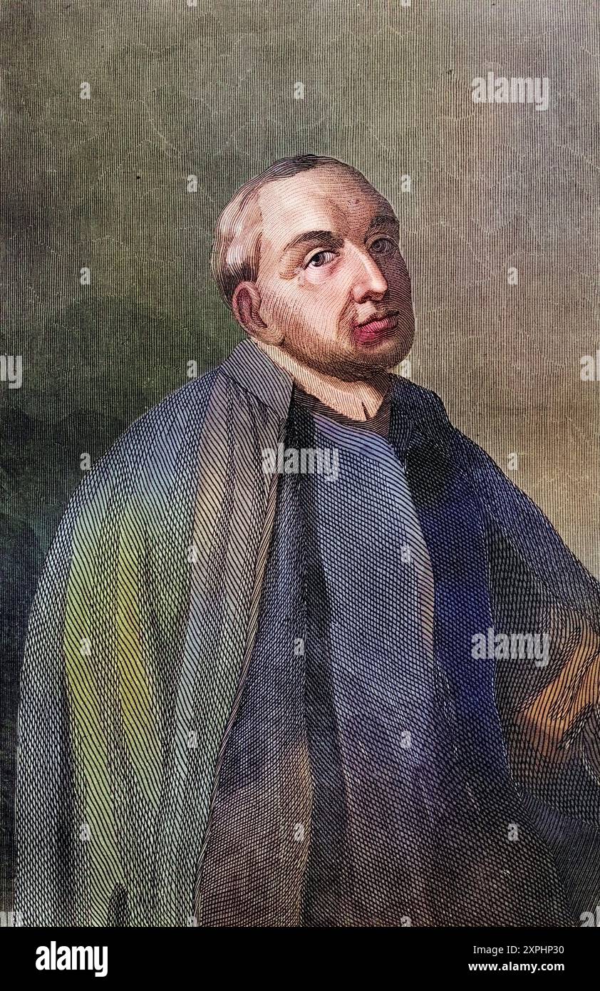 Ambrosio de Morales, 1513-1591. Spanischer Schriftsteller und Historiker., Historisch, digital restaurierte Reproduktion von einer Vorlage aus dem 19. Jahrhundert, Datum nicht angegeben Stockfoto