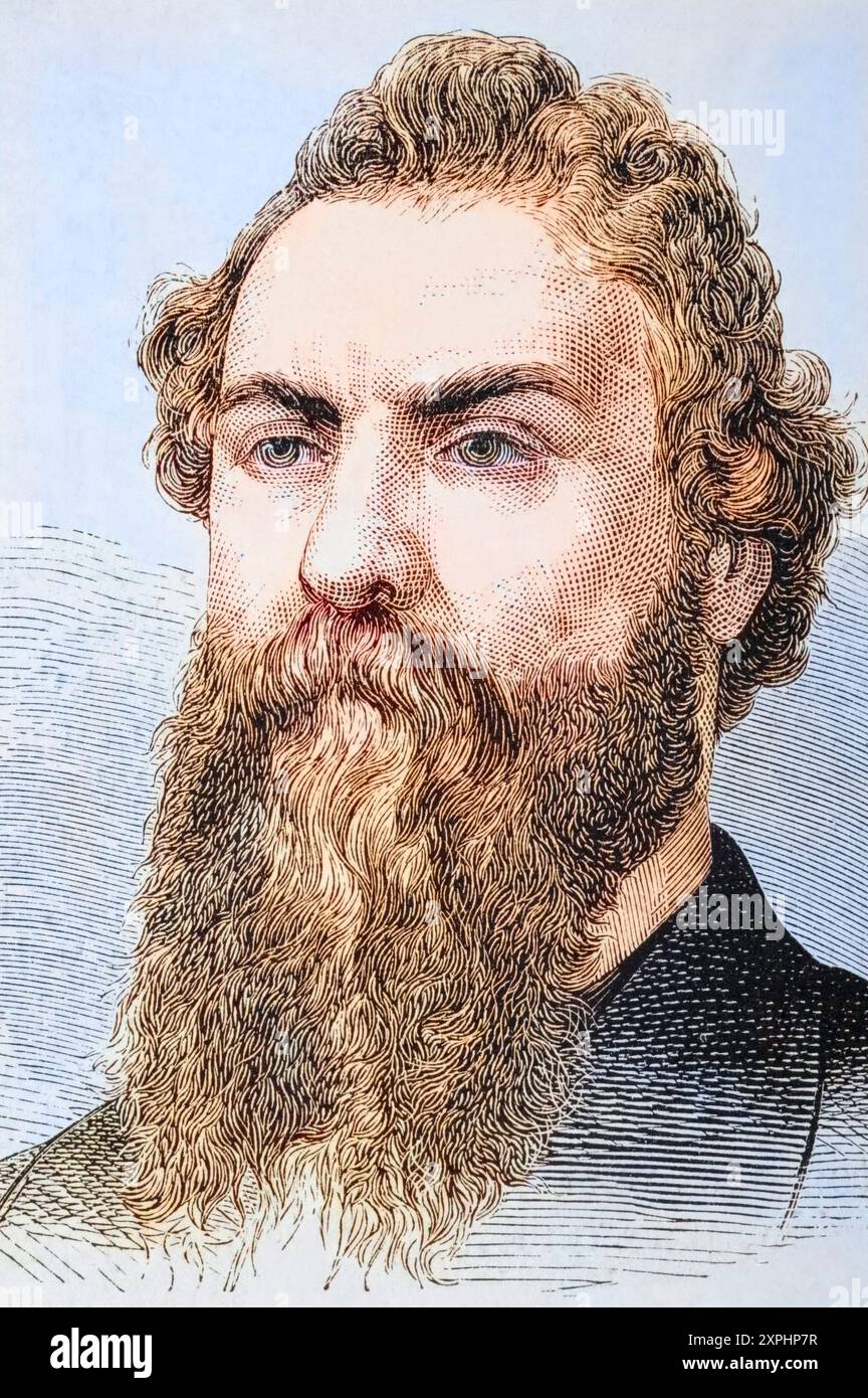 William Worth Belknap, 1829 bis 1890, General der US-Armee und Kriegsminister in der Regierung von Ulysses S. Grant. Aus einer Illustration aus dem 19. Jahrhundert., Historisch, digital restaurierte Reproduktion von einer Vorlage aus dem 19. Jahrhundert, Datum nicht angegeben Stockfoto