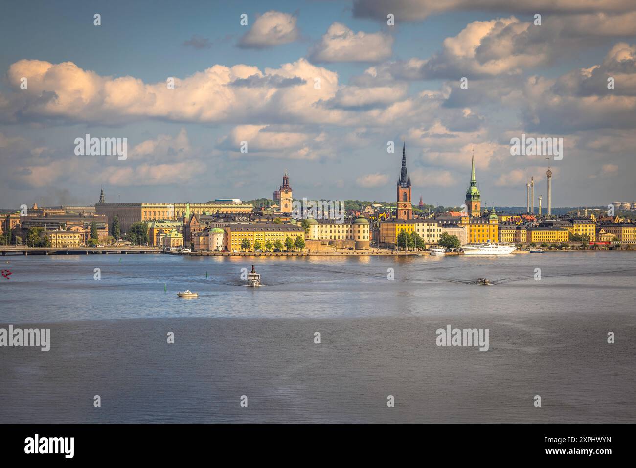 Panoramablick auf die Stadt Stockholm, Schweden Stockfoto