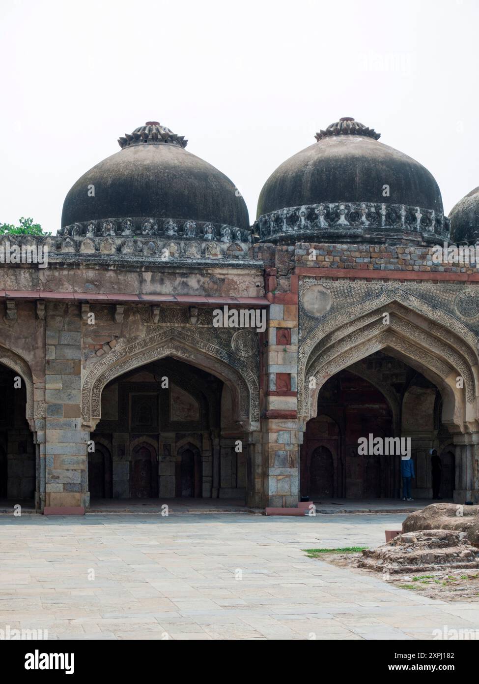 Bara Gumbad Moschee in Lodi Gardens (Delhi/Indien) Stockfoto