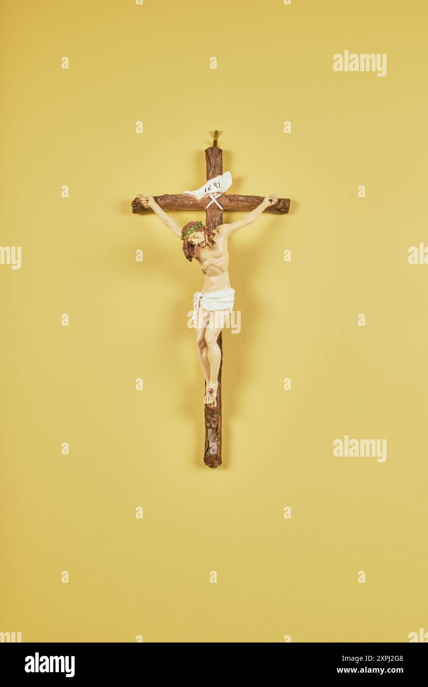 Jesu Kreuzigung war Teil von Gottes Plan für die Erlösung des Menschen, im 1. Jahrhundert Judäa!! Stockfoto