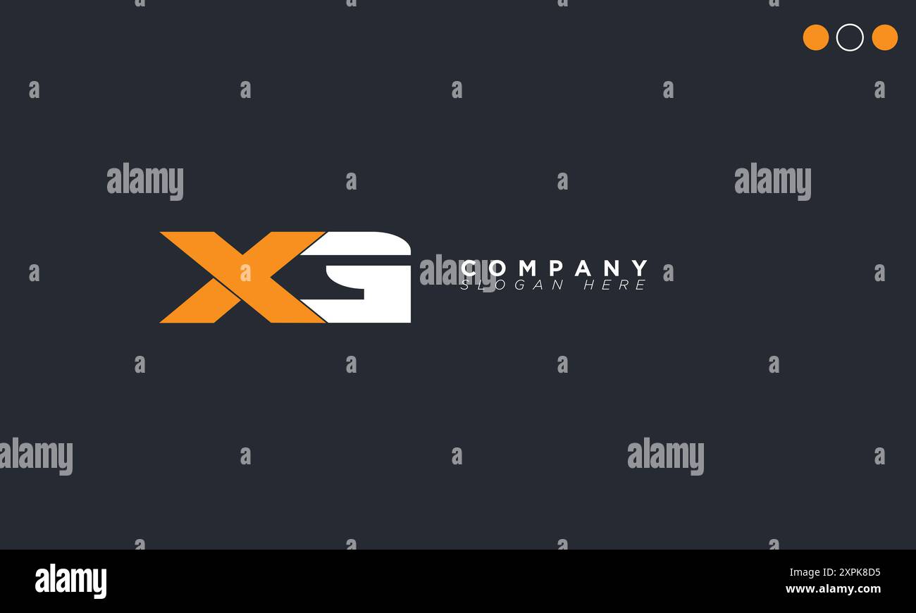 XG Alphabet Buchstaben Initialen Monogramm Logo Stock Vektor
