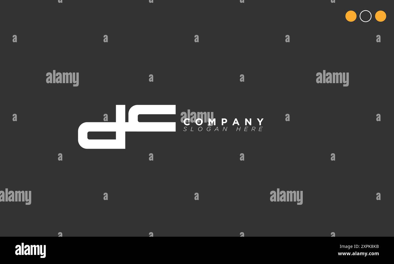 DC Alphabet Buchstaben Initialen Monogramm Logo Stock Vektor
