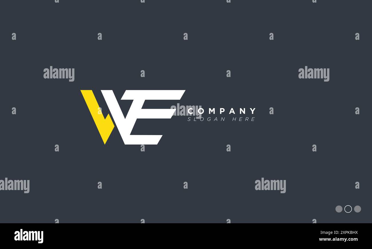 WIR Alphabet Buchstaben Initialen Monogramm Logo Stock Vektor