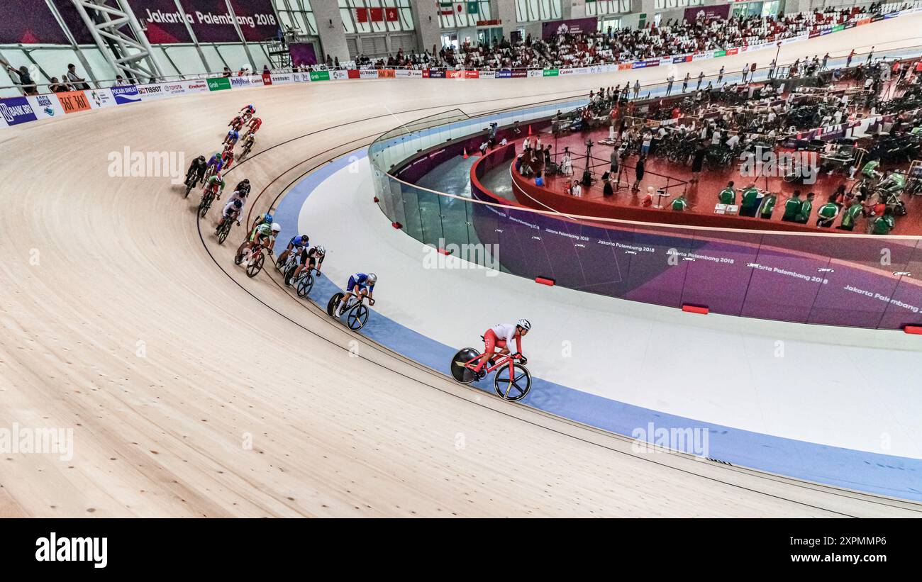 30. August 2018, Jakarta, Indonesien, Asian Games 2018, Track Cycling im Jakarta International Velodrome. Stockfoto