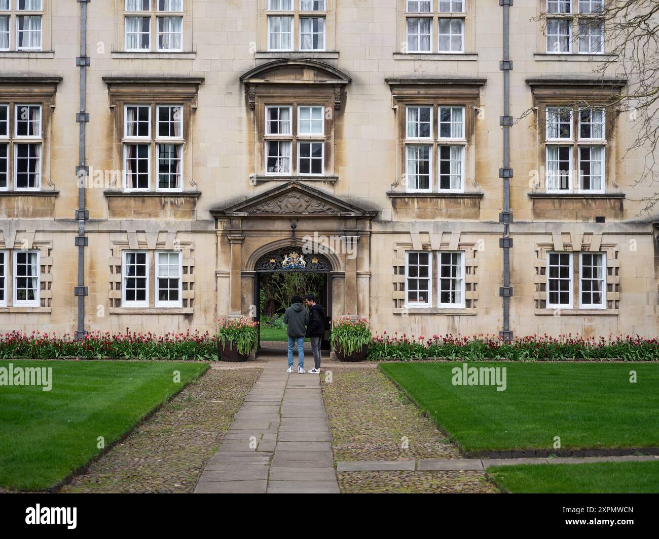 Gebäude am Second Court, Christs College, Cambridge, Großbritannien Stockfoto