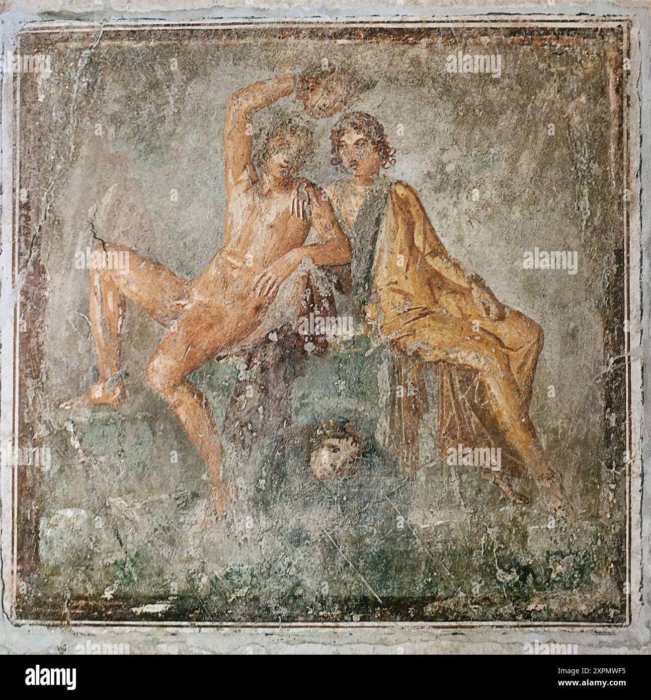 Perseus und Andromeda, 50 n. Chr., Fresko aus der Casa del Principe di Napoli, Pompeji Stockfoto