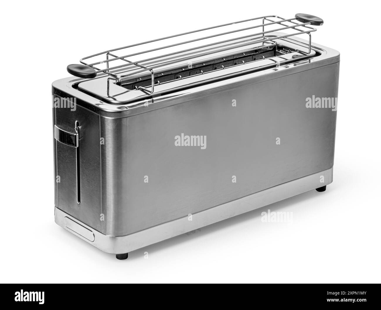 Toaster für alle Brotsorten. Isoliert auf weißem Hintergrund. Mit Beschneidungspfad Stockfoto