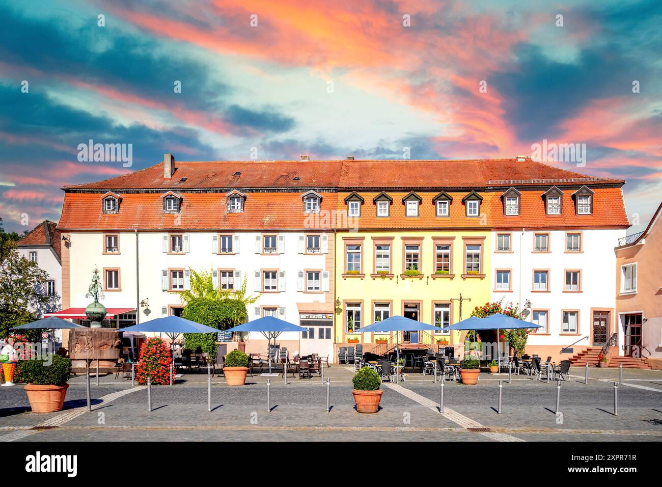 Altstadt von Ottweiler, Deutschland Stockfoto
