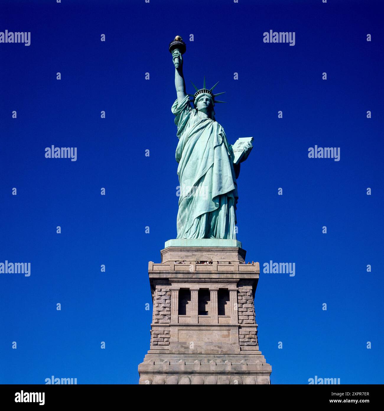 Freiheitsstatue, blauer Himmel, New York City, New York State, New York City, New York City, New York City, USA, Stockfoto