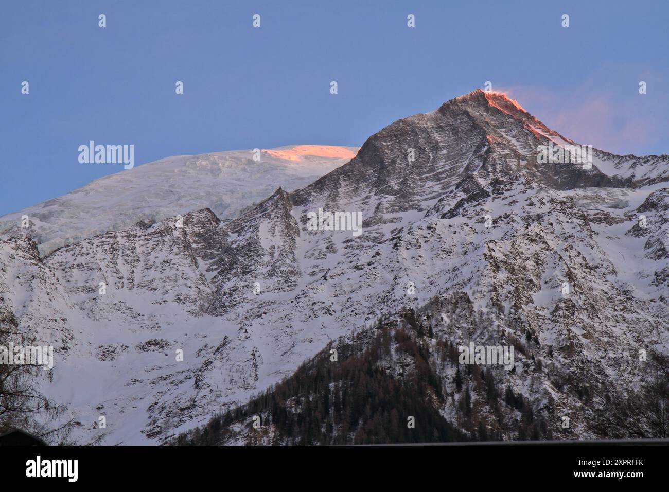 Mont Blanc du Tacul, Chamonix, Alpen, Frankreich Stockfoto