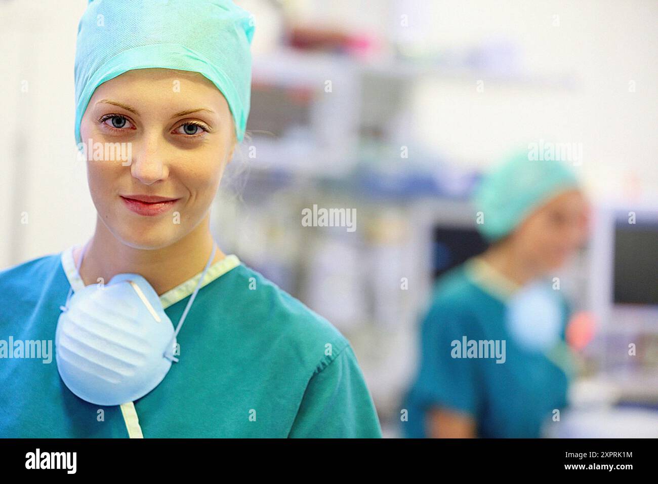 Chirurg, Chirurgie, Operationssaal, Onkologikoa Hospital, Onkologisches Institut, Fallzentrum für Prävention, Diagnose und Behandlung von Krebs, Donostia, S. Stockfoto