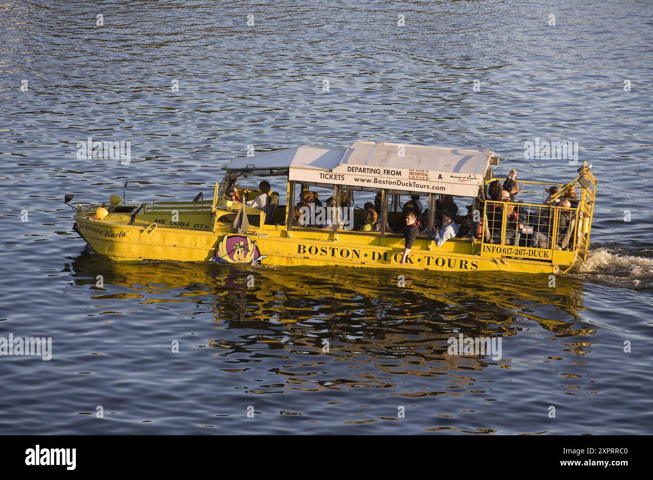 Boston Duck Tours auf den Charles River, Massachusetts, USA Stockfoto