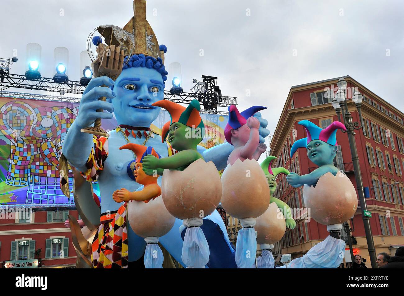 Karneval von Nizza, Nizza, französische Riviera, Alpes-MaritimesMaritime Alpen, Frankreich Stockfoto