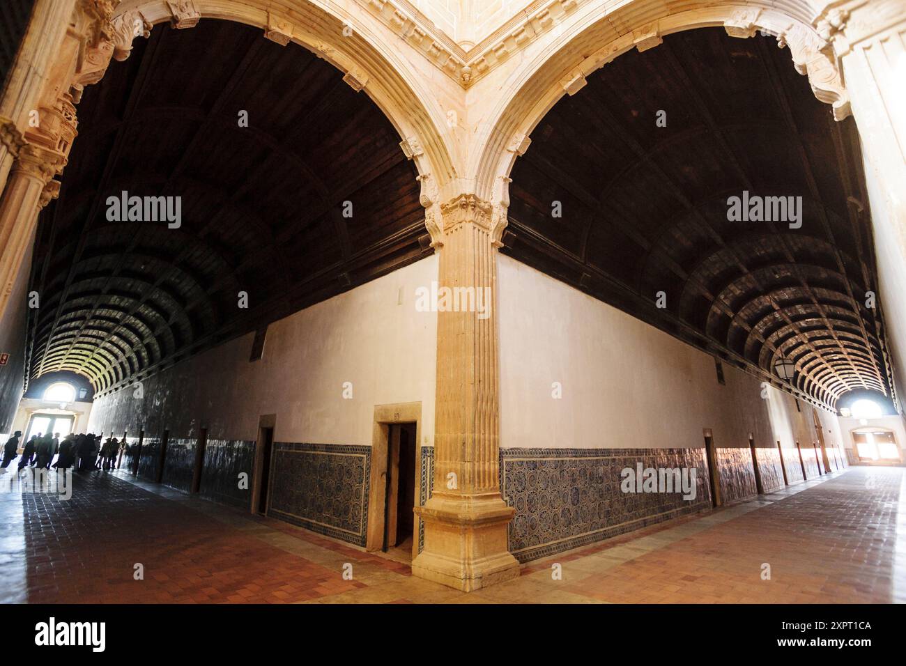 Halle der Schlafzimmer, Kloster von Christ, Jahr 1162, Tomar, Bezirk von Santarem, Medio Tejo, Region Mitte, Portugal, Europa. Stockfoto