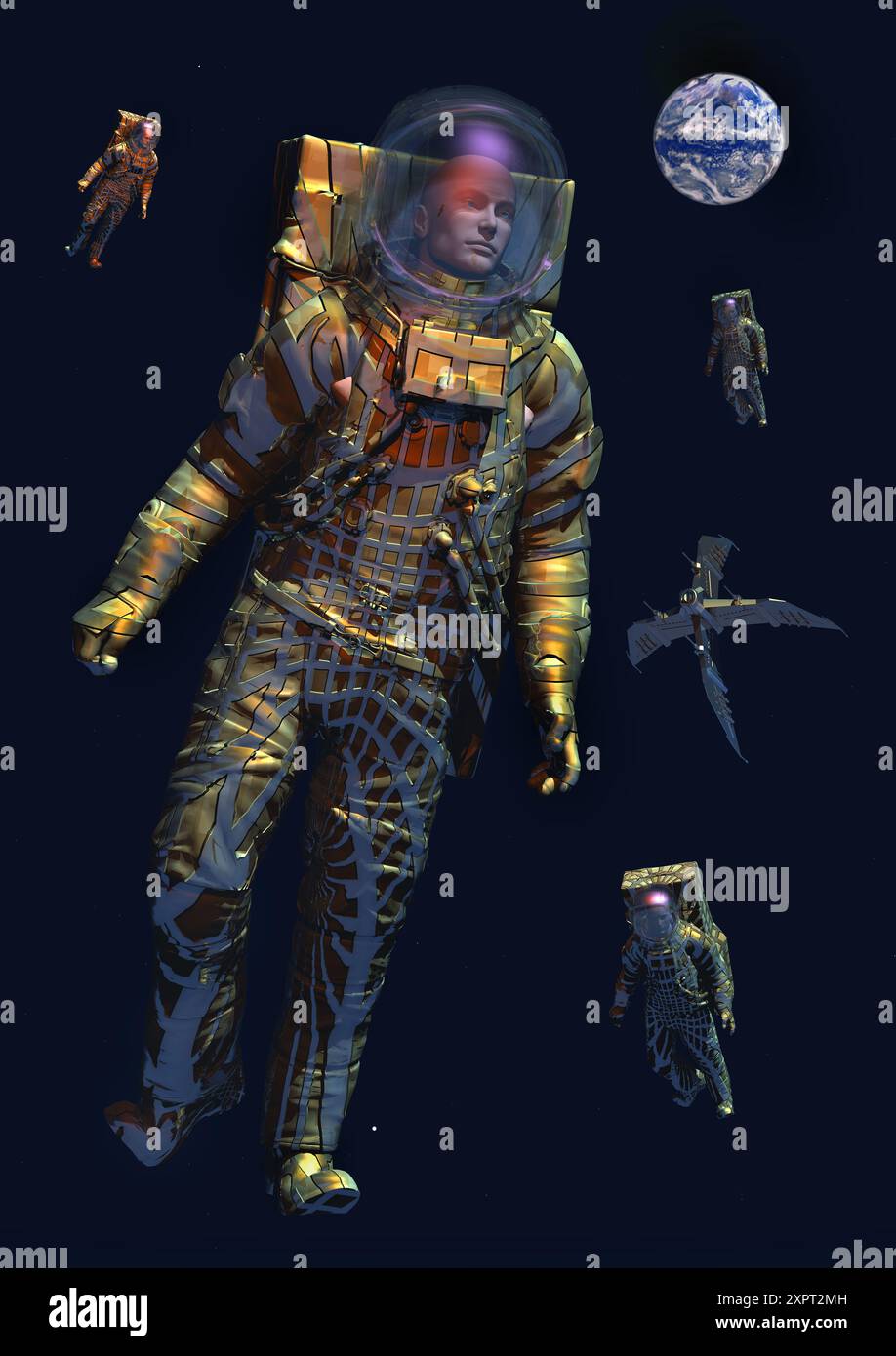 Space Walker Stockfoto