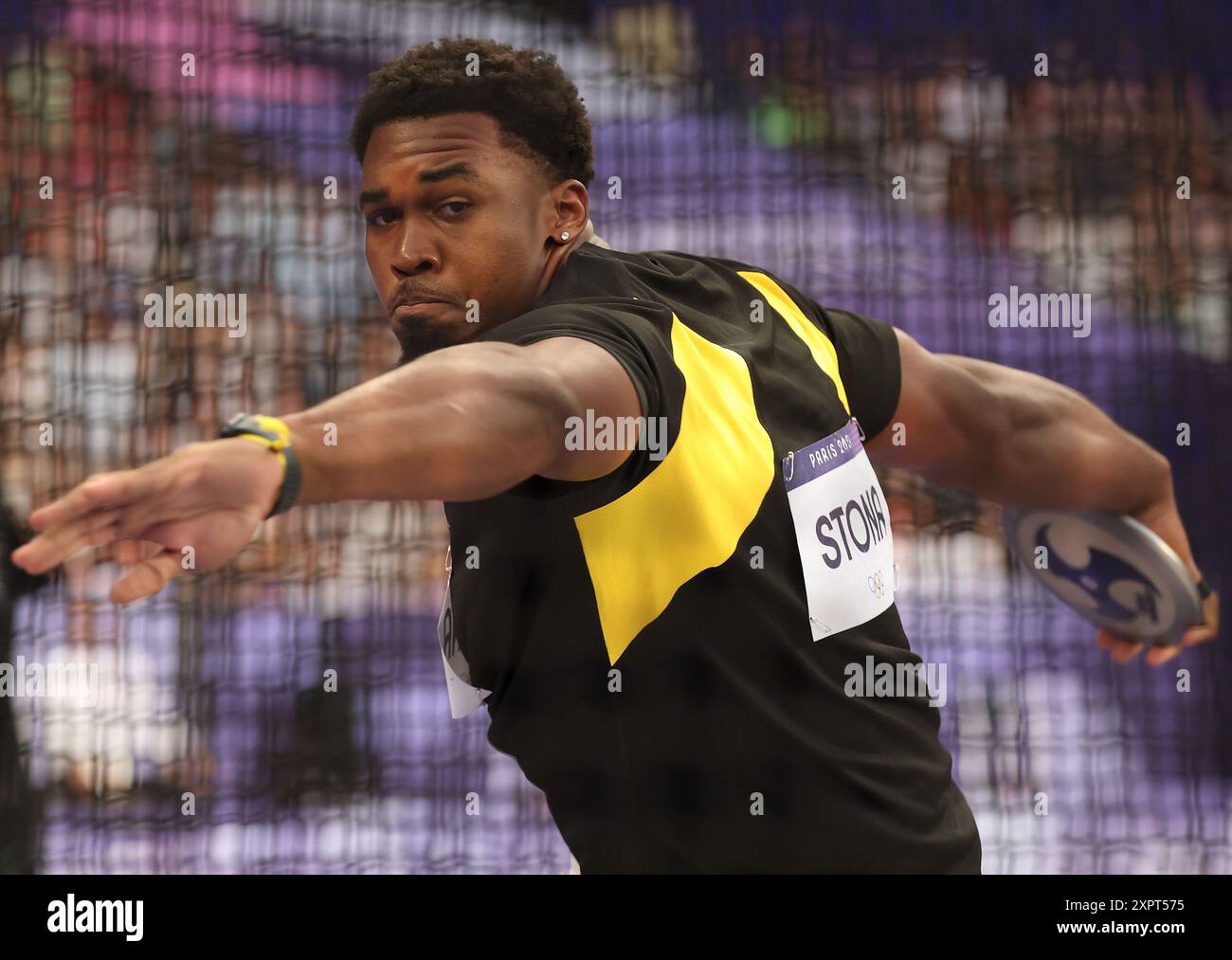Paris, Frankreich. August 2024. Roje Stona aus Jamaika tritt am 7. August 2024 bei den Olympischen Spielen 2024 in Paris an. Quelle: Li Ming/Xinhua/Alamy Live News Stockfoto