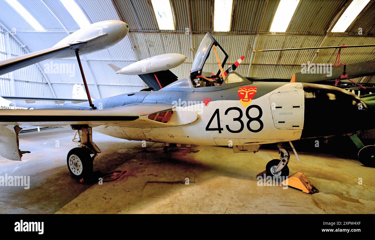 NESLAM Aero Museum Sunderland STATIC de Havilland Sea Venom FAW 22 war die letzte Variante der Royal Navy und wurde von der de Havil angetrieben Stockfoto