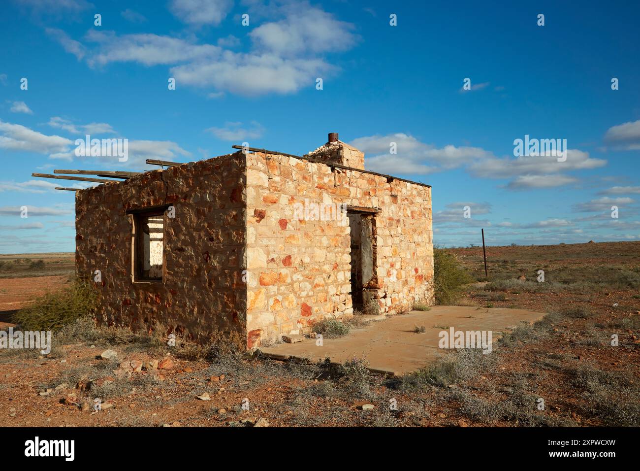 Eringa Ruinen in Eringa Waterhole, Mt Dare Road, Outback South Australia, Australien Stockfoto