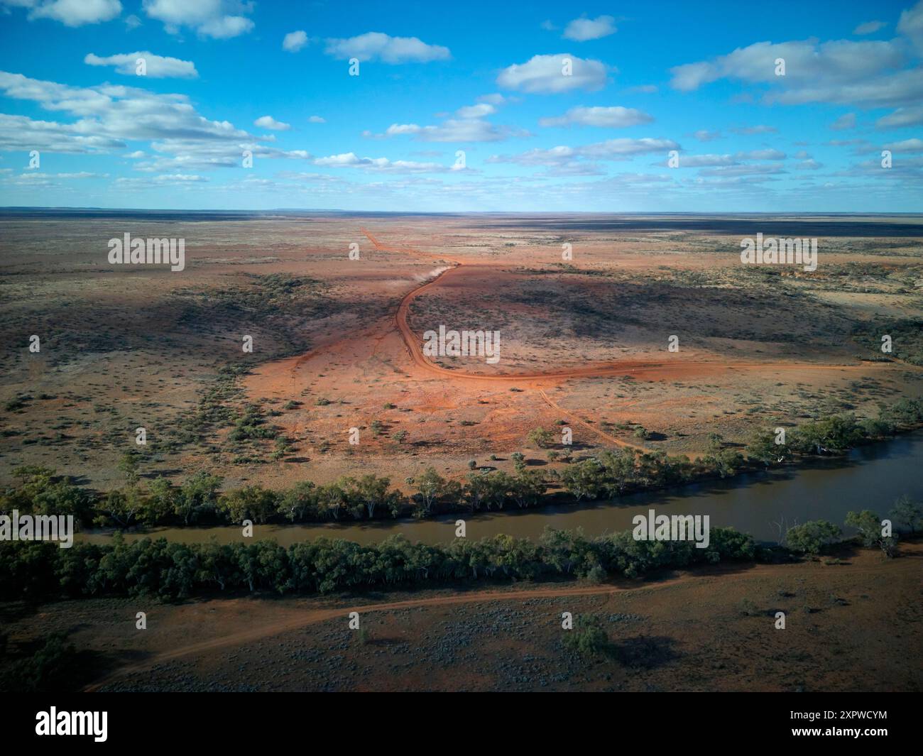 Eringa Waterhole, Mt Dare Road, Outback South Australia, Australien Stockfoto
