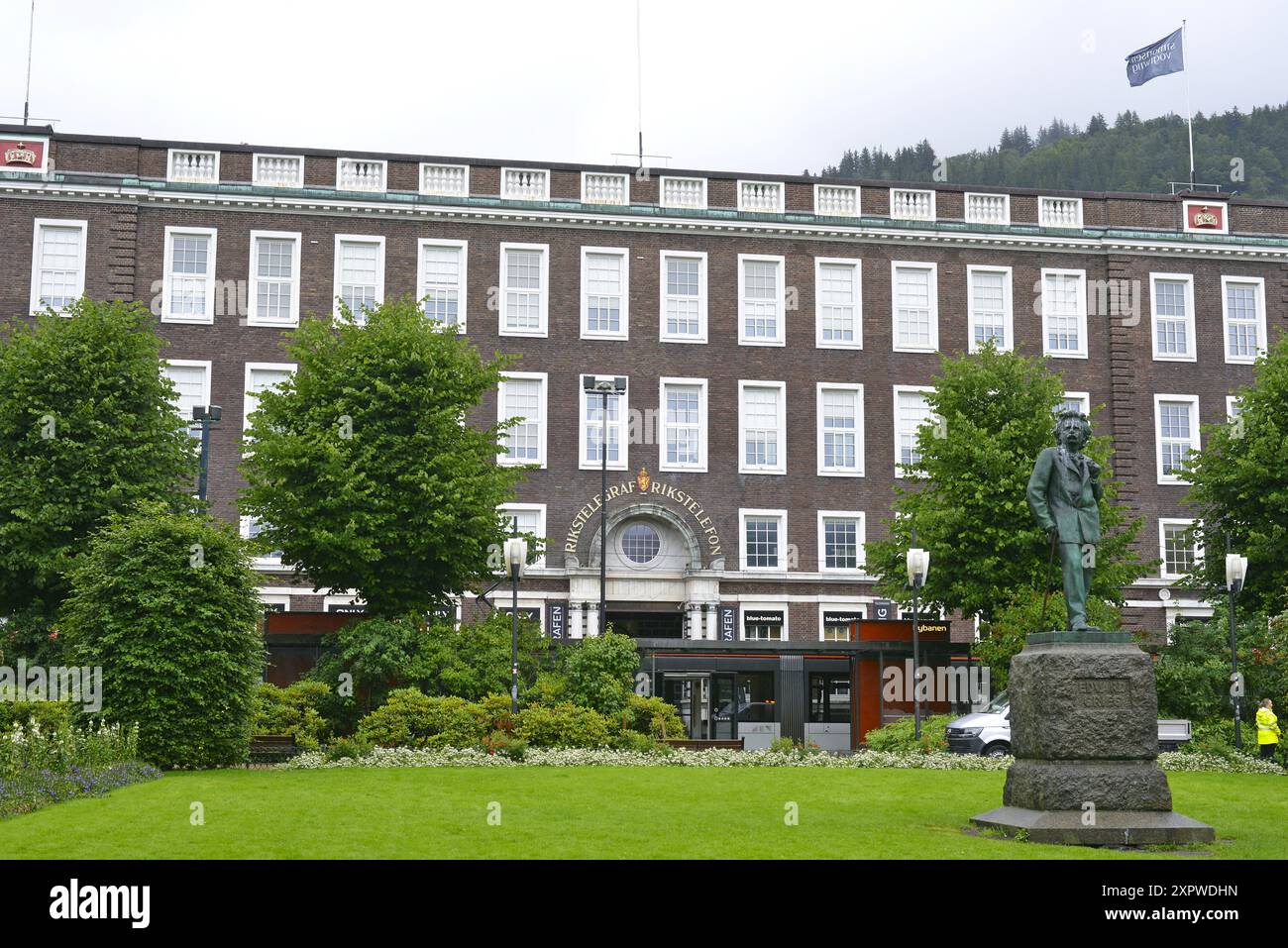 Denkmal für den Komponisten Edvard Grieg in Bergen, Norwegen Stockfoto
