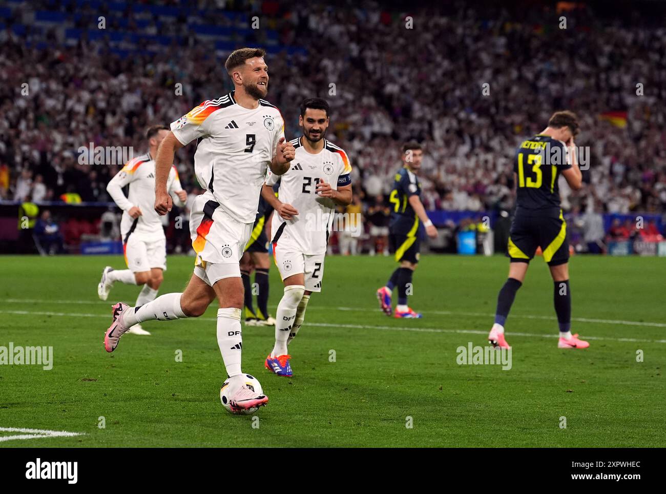 Aktenfoto vom 14.06.2024 von Niclas Fullkrug in Deutschland. West Hams Suche nach einem Stürmer führte sie zu einem 31-jährigen deutschen Nationalspieler, der vor zehn Wochen im Champions-League-Finale spielte. Ausgabedatum: Donnerstag, 8. August 2024. Stockfoto