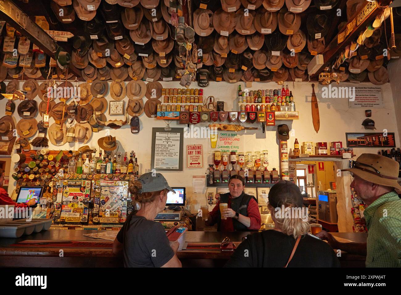 Birdsville Hotel (1884) Birdsville, Outback Queensland, Australien Stockfoto