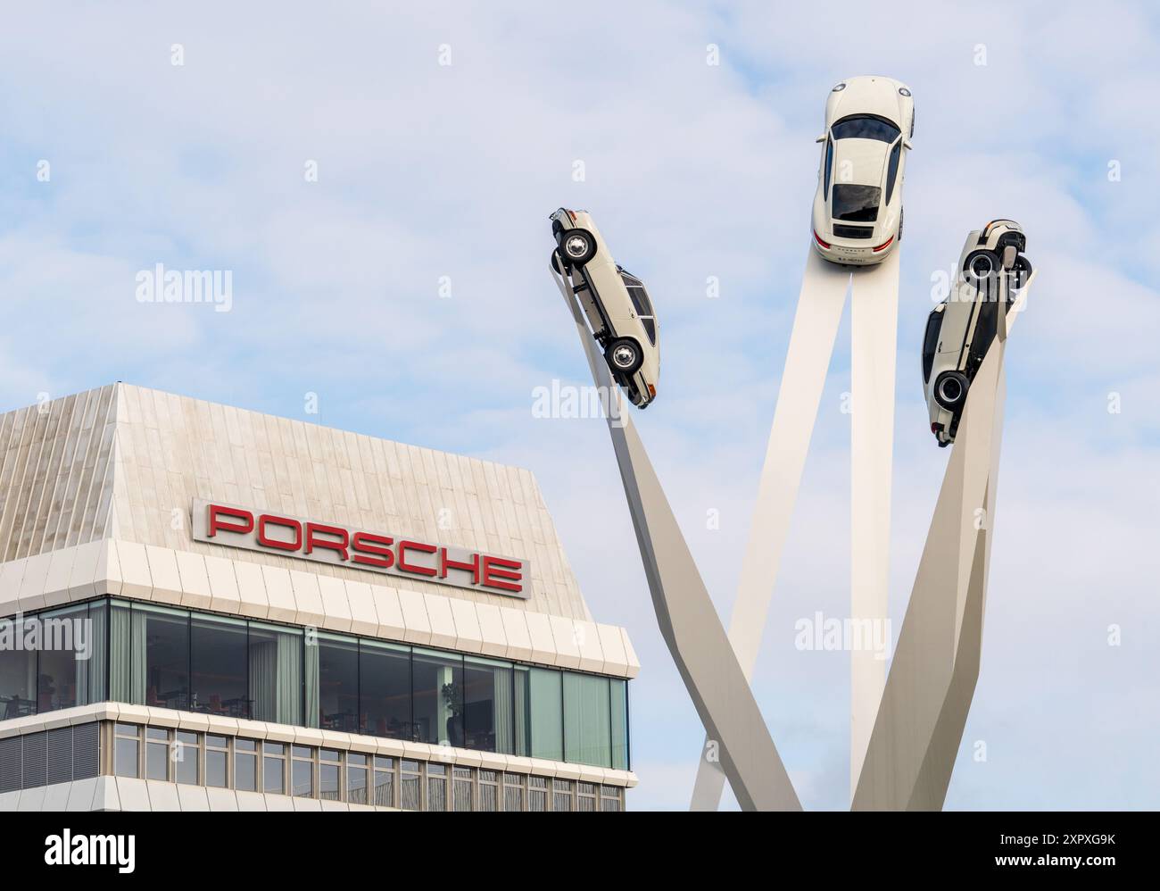 Das Porsche Museum, Automuseum Stuttgart, Baden-Württemberg, Deutschland Stockfoto