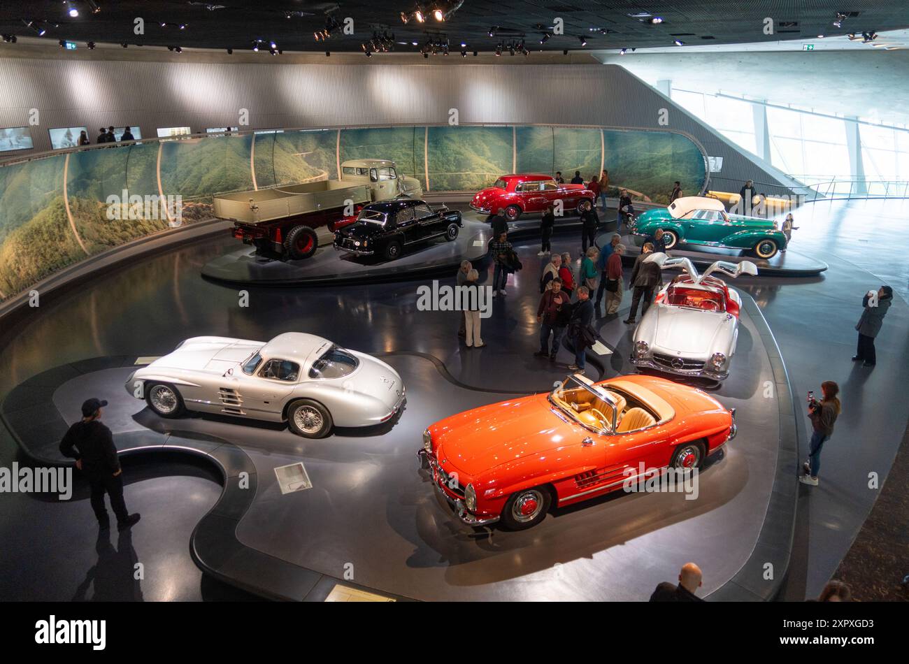 Das Porsche Museum, Automuseum Stuttgart, Baden-Württemberg, Deutschland Stockfoto