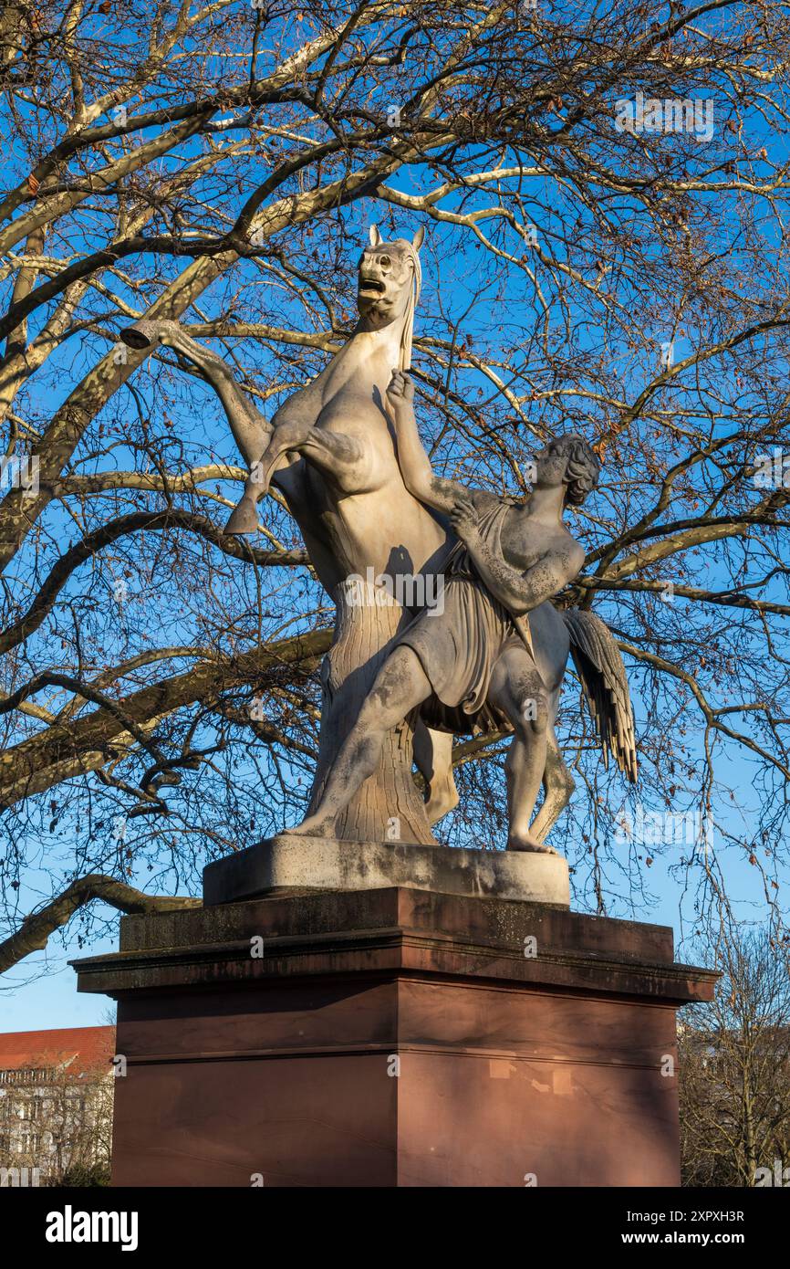 Der Stuttgarter Gartenpark, der Schlossgarten oder der Schlossgarten Stockfoto