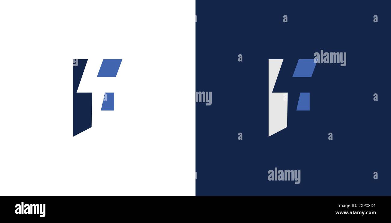 Modernes und auffälliges F Electric-Logo Stock Vektor